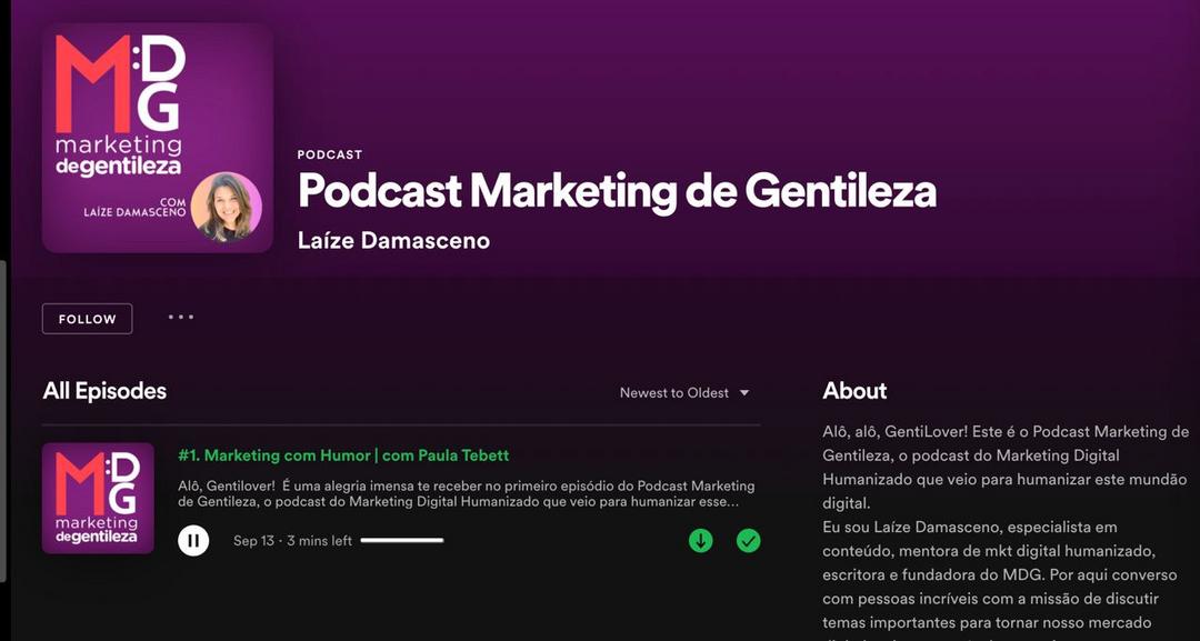 Podcast Marketing de Gentileza
