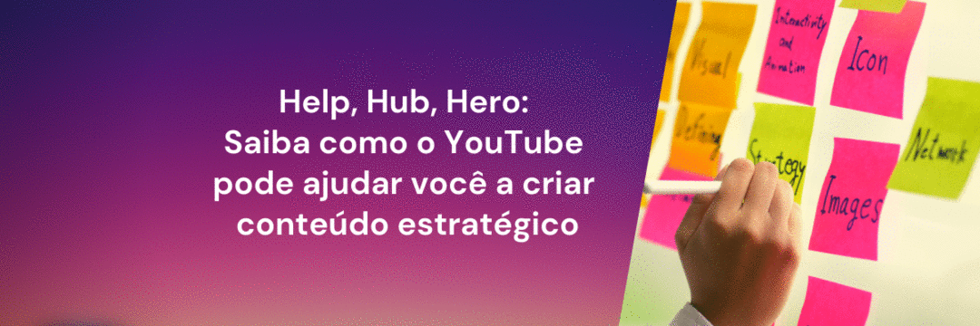 Help, Hub, Hero: saiba como o YouTube pode ajudar você a criar conteúdo estratégico