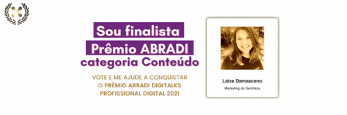 Sou finalista PRÊMIO ABRADI categoria CONTEÚDO!🤩